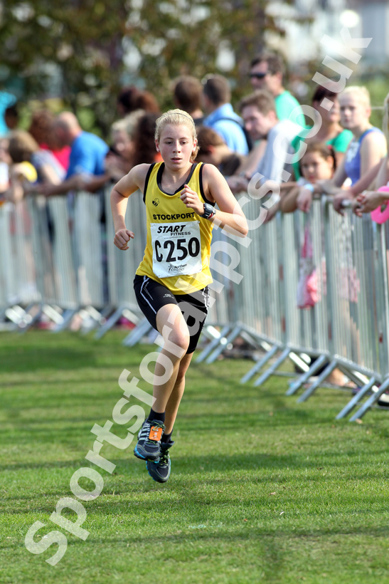 Mollie Williams (Stockport Harriers), under-15 girls, Northern Cross Country Relay, Graves Park, Sheffield